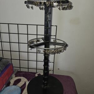 Black Rotating Jewelry Display Stand